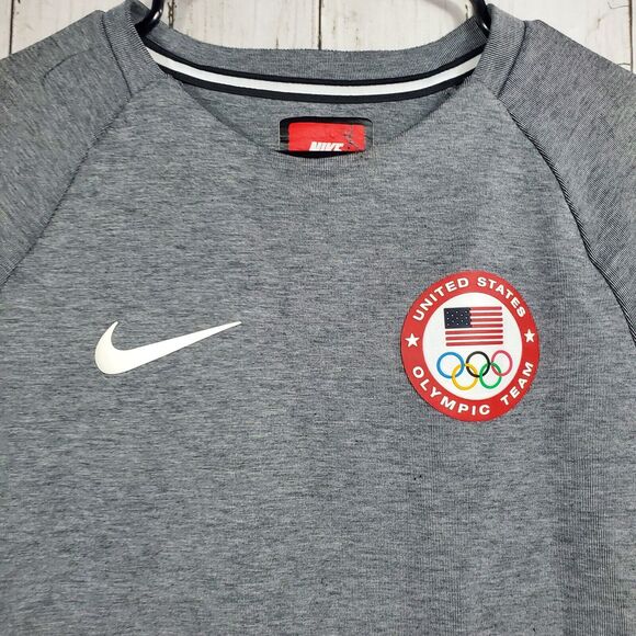 Nike Tech Team USA Olympics Fleece Crewneck Sweatshirt Men's Small 807601-063 - Picture 4 of 16